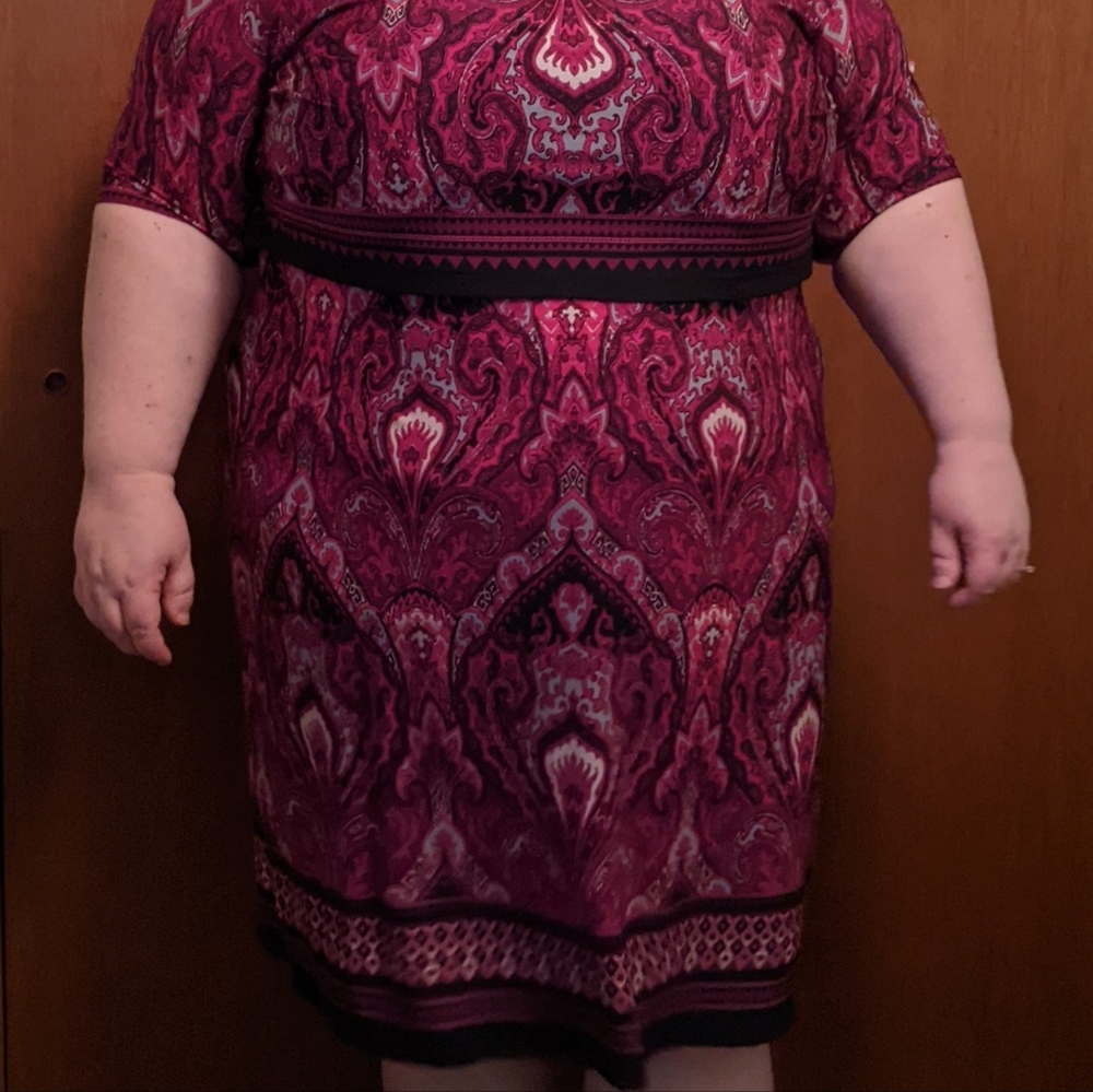 Maroon Dress, Catherine's brand, 1x